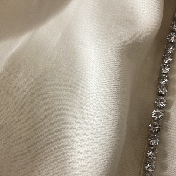 ZARA Limited Edition Bejewelled Cream Button Down Shirt - Picture 8 of 8